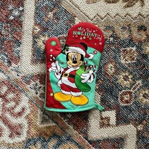 Disney Festive Mickey Oven Mitt - Red and Green
